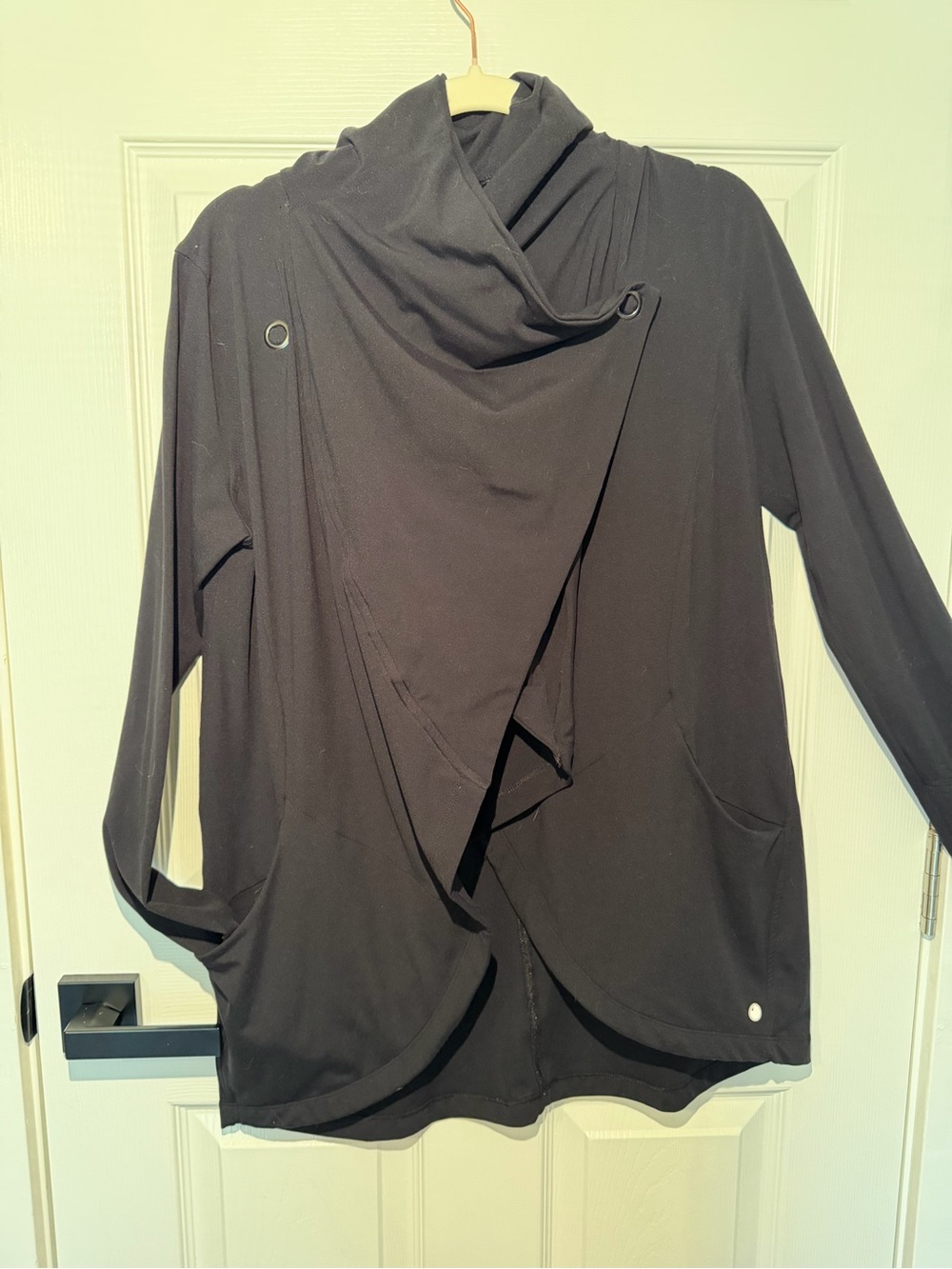 Topshop Deep Plum Open-Front Hoodie Cardigan